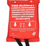 Coperta antifiamma fibra di vetro dimensioni 120x120 120x180